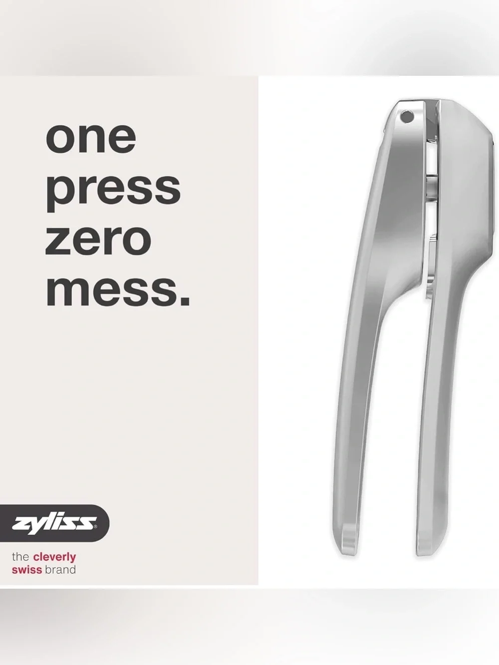 Zyliss Susi 4 garlic press in silver
